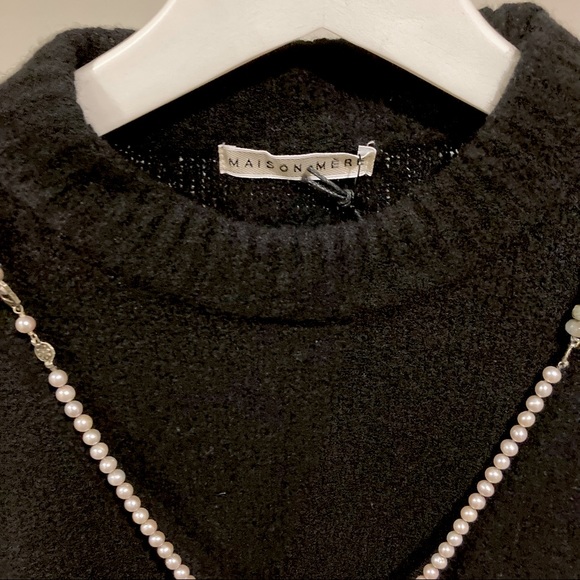 MAISON MERE BLACK CASHMERE SWEATER DRESS - Picture 4 of 5